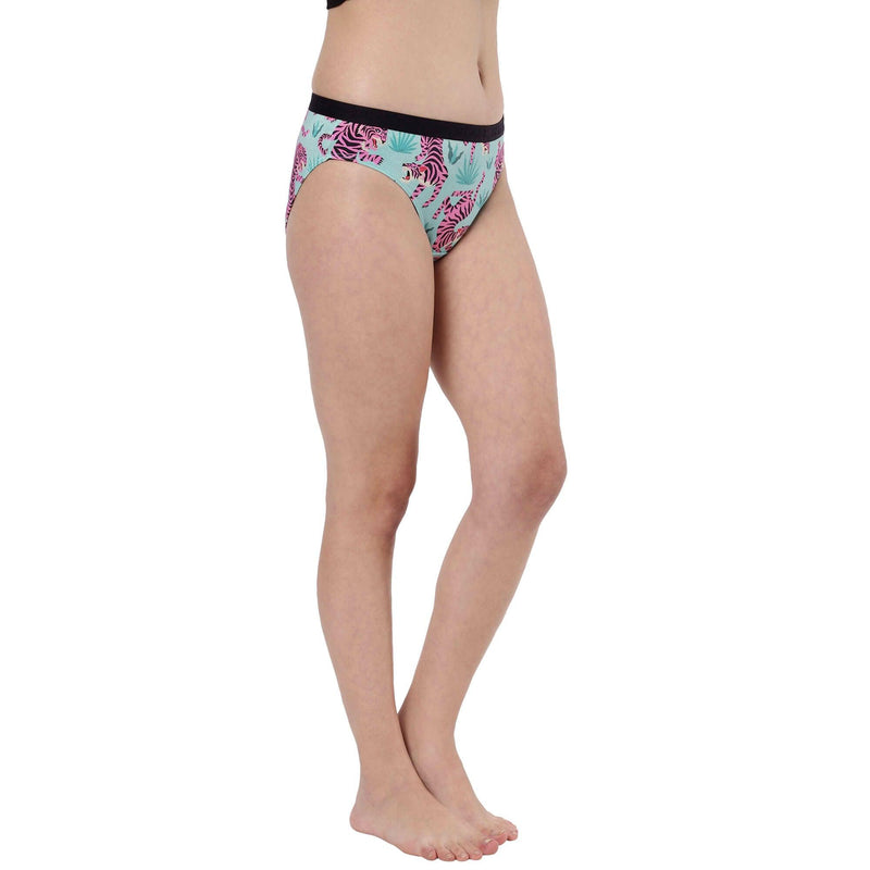 Printed Bikini Briefs for Women