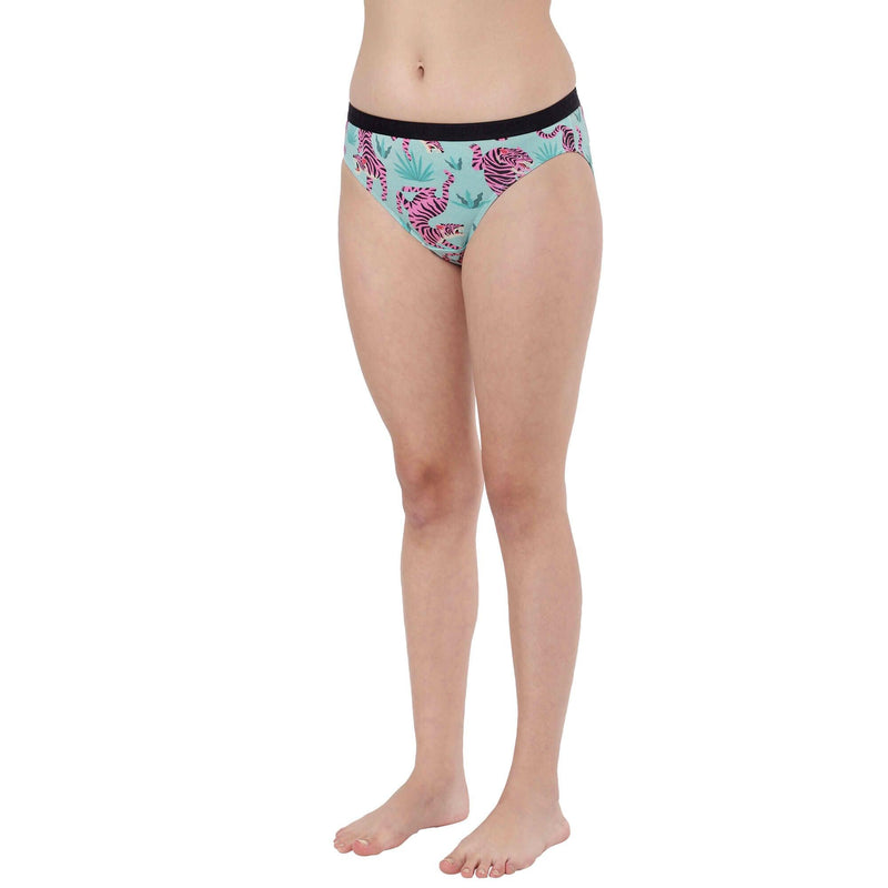 Printed Bikini Briefs for Women