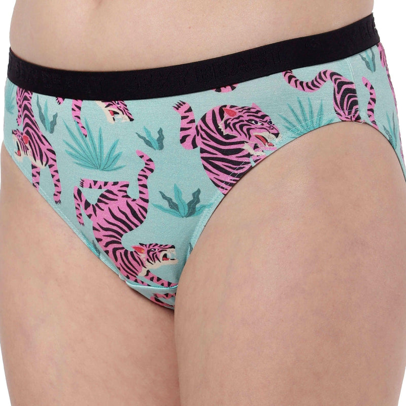 Printed Bikini Briefs for Women