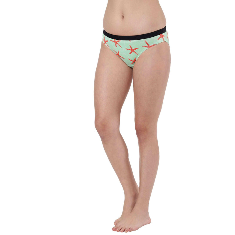 Printed Bikini Briefs for Women