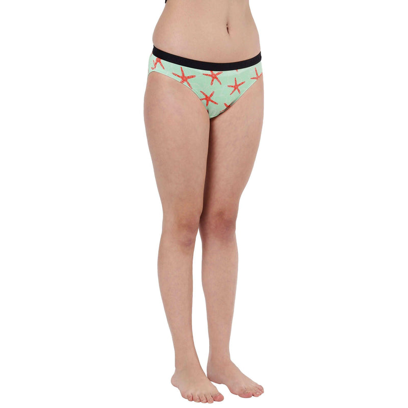 Printed Bikini Briefs for Women
