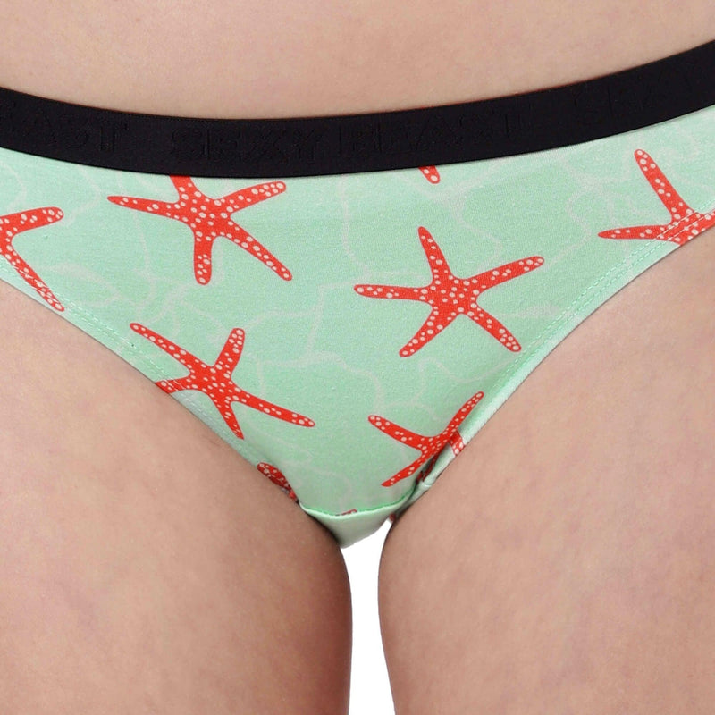 Printed Bikini Briefs for Women