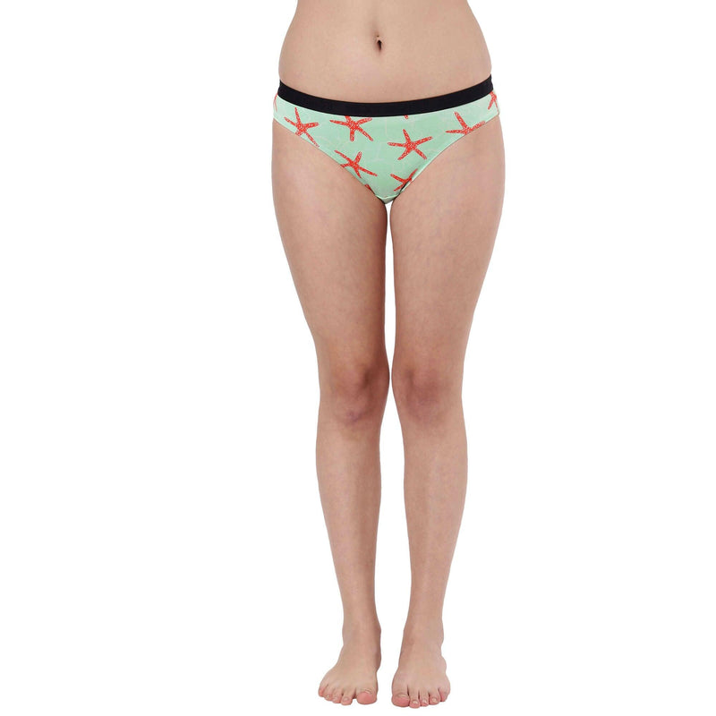 Printed Bikini Briefs for Women