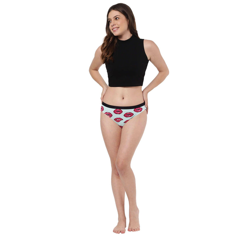 Printed Bikini Briefs for Women